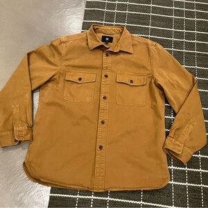 Men’s Banana Republic Tan Button-Up Shirt (Large)
